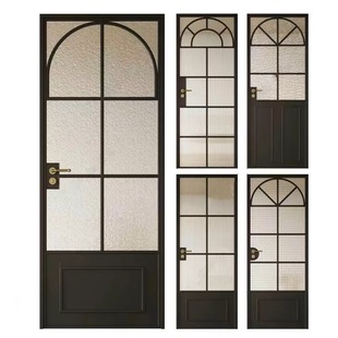 French Retro Old Iron Door Glass Door Bathroom Door Minimalist Swing Door Bedroom Door Box Door Kitchen Door