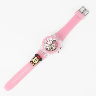 Anime Cartoon Pikachu Watch Children Elementary School Colorful Luminous Watch Birthday Gift Doll Electronic Wristwatch
