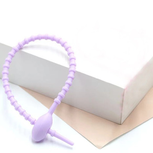 Colorful silicone ribbon tadpole ribbon DIY keychain jewelry bag blind box pendant strap data bundle lanyard