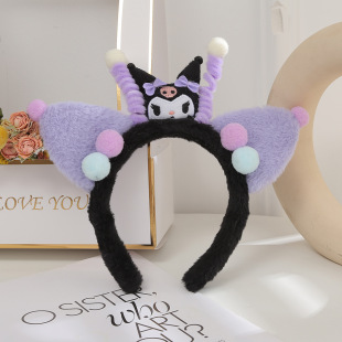 Net red photo cartoon plush hairband special for washing face funny hairpin fun non-slip hair headdress hair accessories wholesale