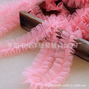 5cm shrink pleated I-pleated lace mesh lace fabric DIY lace with fungus lace Accessories Wholesale