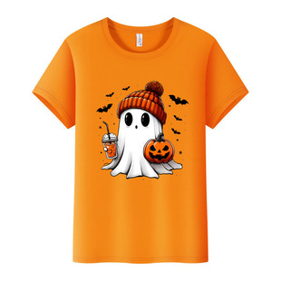 Cross-border Christmas Halloween short-sleeved AliExpress Amazon independent station Europe and the United States TEMU review can be a picture