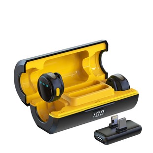 Private model new wireless collar clip microphone mobile phone live noise reduction magnetic pull two small microphone