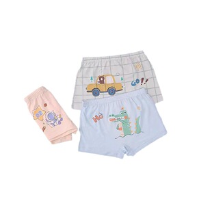 Mr. Milk Boys Children Underwear Boxer Underwear Dinosaur Boys Car Boxer Underwear Lanjing Modal