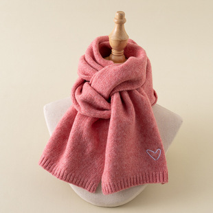 Autumn and Winter Children's Hat Scarf suit Baby Knitted Hat Wool Hat Boys' and Girls' Warm Ear Protection Cap Thickened