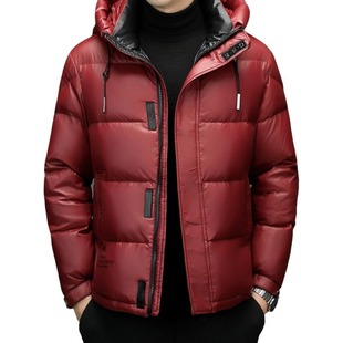 Wholesale Men's down Jacket Winter New Thickened Warm Red Zodiac Year Casual Hooded Bread Jacket for Men