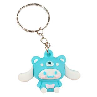 3D Cartoon Keychain PVC Soft Rubber Keychain Car Silicone Key Ring Bag Pendant Pendant Doll