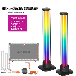 Smart WiFi Mijia APP Ambilight HDMI Lamp with TV Synchronous Voice Control Atmosphere Lamp with Screen Light