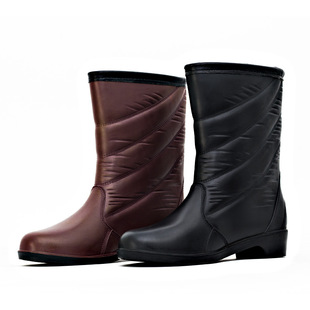 Cross-border Foreign Trade Boots Children's Round Toe New Thick Bottom Fleece Warm Mid-tube Women's Boots Non-slip Waterproof Warm Shoes Snow Boots
