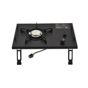 Outdoor new desktop stove portable table embedded dual-purpose folding desktop gas stove camping stove blackening camping
