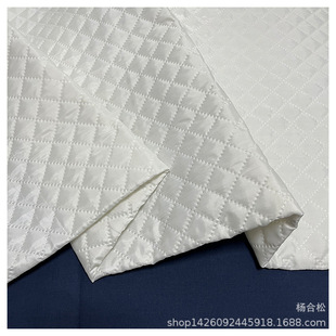 Polyester taffeta quilted cotton double-sided polyester cotton fabric autumn and winter ultrasonic pressure cotton coat garment lining fabric fabric