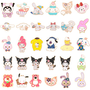 Мультяшная Милая брошь Sanrio семья coolomi металлический значок ins японская брошь собака yugui сумка булавка