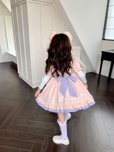 2023 girls' Autumn New Lolita style heavy industry Lolita Bell Princess long sleeve dress Halloween dress