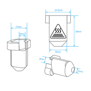 Creative 3D printer K1/K1 Max extrusion head hot end silicone sleeve high temperature insulation protective sleeve