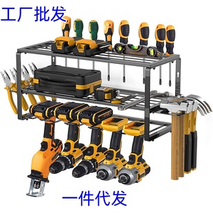 Hot sale 5 slot electric tool storage rack wall mounted hand drill tool holder screwdriver heavy duty floating tool holder