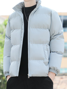 Cotton-padded coat men's coat winter casual loose thick warm cotton-padded jacket stand collar bread coat New down cotton-padded coat fashion