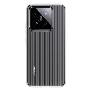 Гофрированный стримерный чехол для телефона Xiaomi 14pro, прозрачный матовый титановый Магнитный устойчивый к падению защитный чехол для Xiaomi 14