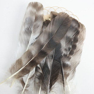 in stock straight hair diy small feather kindergarten handmade accessories dream catcher feather cat stick material