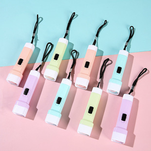 Mini Cartoon Flashlight Portable Children's Luminous Small Gifts Kindergarten Prizes Micro Business Push Night Market Toys