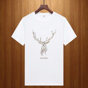 Hot drill short sleeve T-shirt men's ice cool slim fit sports T-shirt new foreign trade station cross-border men's wholesale a generation of hair