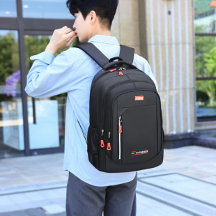 Cross-border Backpack Advanced Sense Casual Business Wear-resistant Backpack Large Capacity Travel Bag High School Student Schoolbag Computer Bag