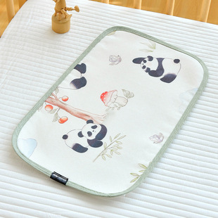 Newborn Baby Ramie Cloud Pillow Baby Summer Cool Tencel Sweat Absorbing Breathable Pillow Flat Pillow Anti-Spitting Pillow