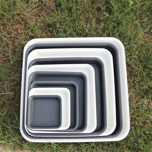 Factory Direct New thickened resin square tray plastic household flowerpot tray water tray base deepening