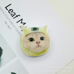 Special-shaped Glue Cute Pet Cat Airbag Holder Telescopic Lazy Acrylic Siamese Cat Paste Desktop Watching Dramas