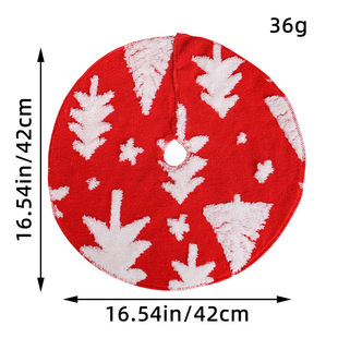 Cross border Christmas tree skirt decoration small size mini new round table top Christmas tree decoration Christmas supplies wholesale