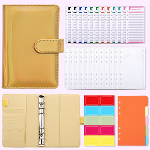 Foreign trade for colorful laser Macaron loose-leaf notebook a6 notepad creative trend notebook wholesale