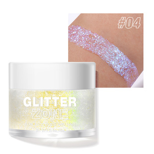 Cross-border exclusive new 4-color liquid eye shadow colorful highlight gel facial body hair multi-purpose magic color gel