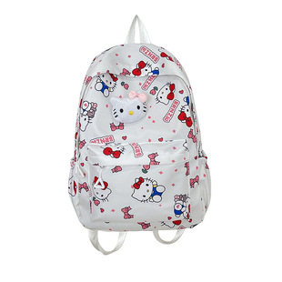 Girl's Backpack Cartoon Backpack Cute Backpack Large Capacity Backpack Student Bag KT Cat Backpack Kulomi Backpack