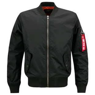 Fat guy large size men's sports leisure stand collar jacket Air Force One MA01 aviator men's jacket printing