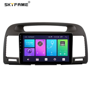 Разнообразный комплект рамы подходит для 02-05 Toyota Camry Android-навигации Camry темно-серая линия рамы панели