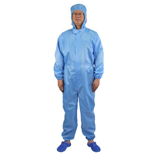 Hooded mesh jumpsuit hooded without shoes anti-static clothing electronic factory dust-free workshop overalls