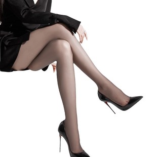Tall Black Silk Stockings Women's Summer Thin Anti-snagging Silk Sexy Light Leg Artifact Not Flipping Layened plus size Pantyhose