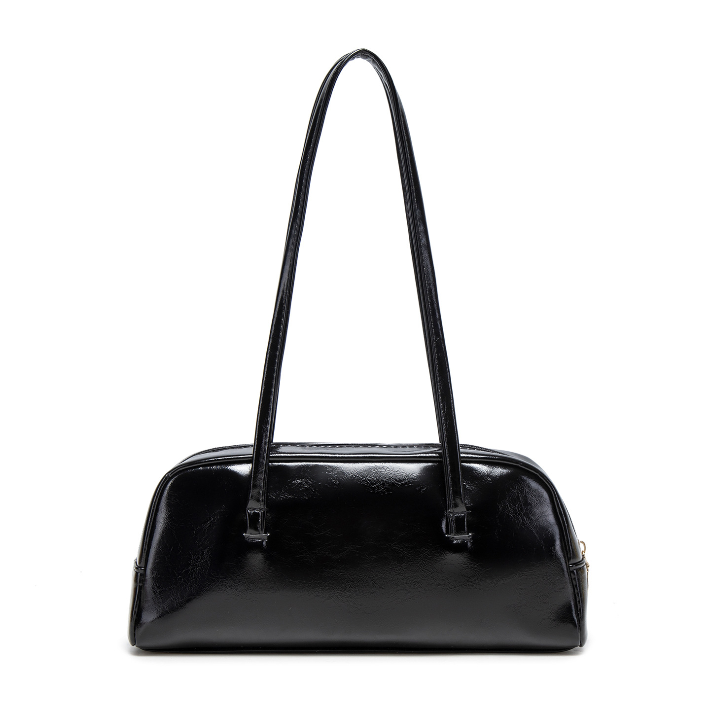 2025 minimalist large capacity Boston shoulder bag, trendy women's armpit bag, niche design baguette bag, MLB bag.
