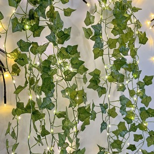 Cross-border simulation willow cherry blossom rattan lights ins wind decorative lights bedroom LED string outdoor waterproof lighting