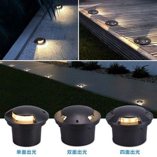 Transparent underground light led outdoor waterproof foot light lawn garden villa buried light walkway embedded floor light
