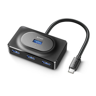 Jiesen высокоскоростной USB3.0-разветвитель, компьютерная многоинтерфейсная док-станция расширения от одного до четырех