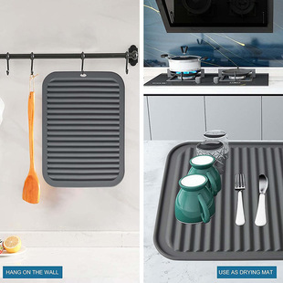Pot pad 30x 22cm silicone non-slip heat-resistant pot pad kitchen table top pad drying pad silicone table pad heat insulation pad