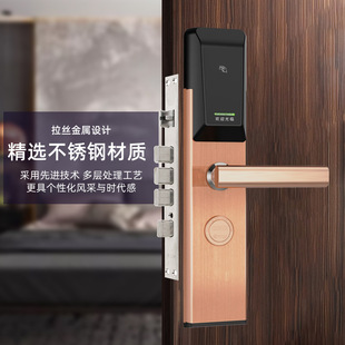 Отель Card Lock Квартира Smart Lock Hotel Magnetic Card Lock Электронный индуктивальный замок Железный замок двери противоугонная дверь Icard дверной замок
