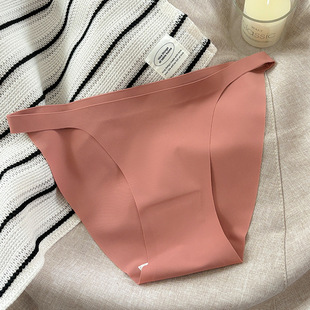 Cross-border Hot Sale Traceless Ice Silk Underwear Women's Foreign Trade Yoga Fitness Simple Pure Summer Breathable Long Legs Wear