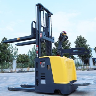 Haifili All-electric Station Driving Elevator Stacking Pallet Lifting and Loading Stacking Forklift 1.5/2 Ton Forklift