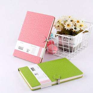 Notebook buckle pu hardcover a5 business office gift set notepad can be printed with factory LOGO