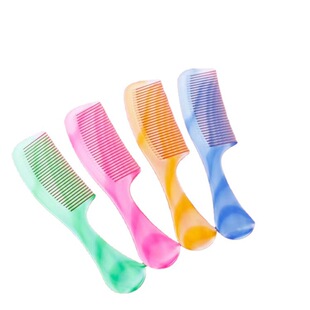 Factory wholesale hairdressing comb home wide tooth curly hair large hairdressing comb color plastic hairdressing comb