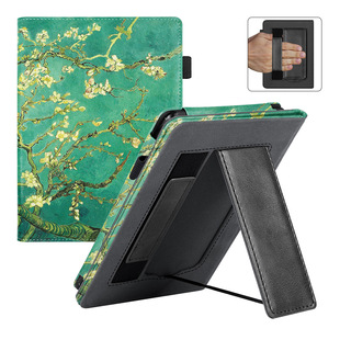 Подходит для KOBO Clara Color/BW 6inch Кожаный чехол-держатель для рук подходит для KOBO N365/N367