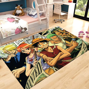 Amazon специализируется на аниме One Piece ковер мультипликационный персонаж Lufei Chaoba спальня декоративный коврик оптом