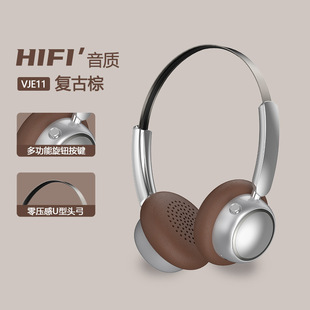 2025 cross-border retro headset bluetooth headset high color value good sound quality private model noise reduction sports headset wholesale