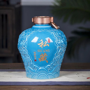 Креативный ретро-керамический винный алтарь 5 фунтов с подарочной коробкой Jingdezhen Longyou рельефной винной посуды винная бутылка украшения